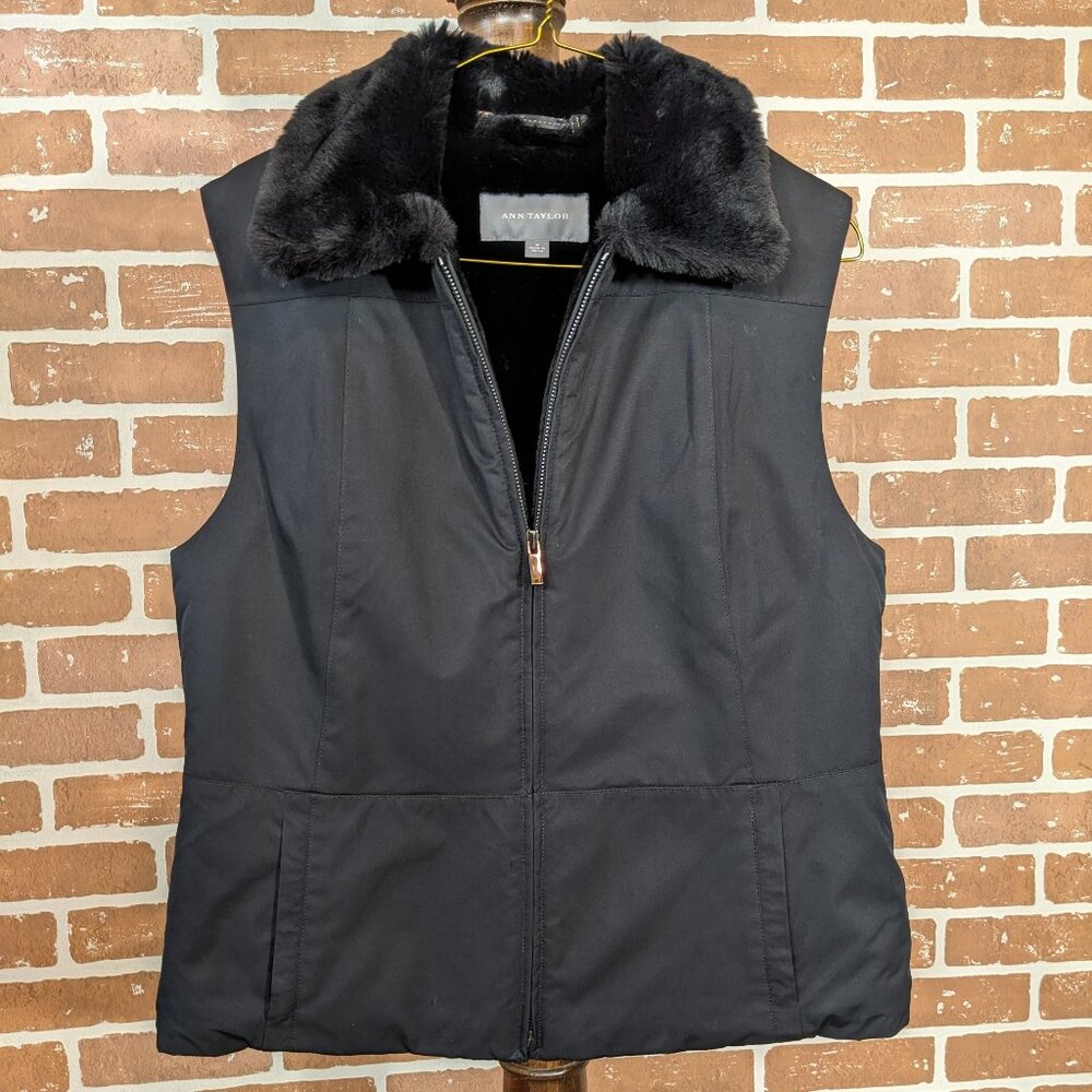 Ann Taylor Fur Lined Vest